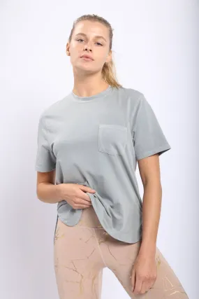 Pocket Tee with Back Pleat