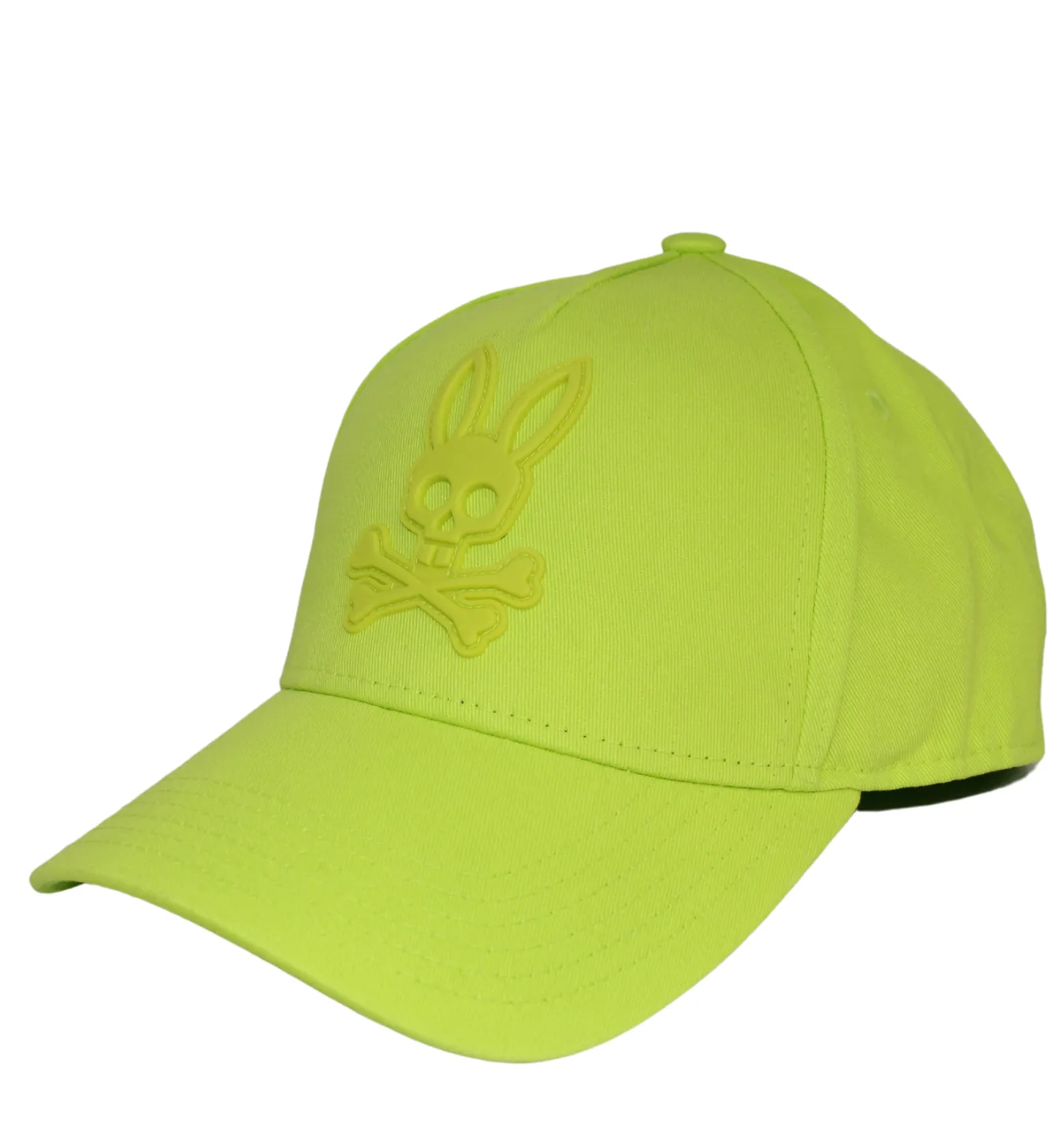 Psycho Bunny Posen Matte Graphic Baseball Cap - Acid Lime