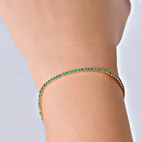 Pulsera Tennis Esmeralda 2.20kt