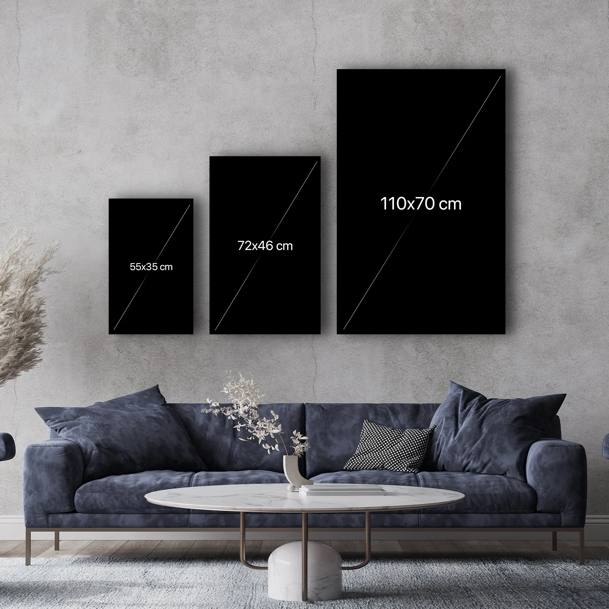 ・"Abstract Modern Design V2"・Designer's Collection Glass Wall Art