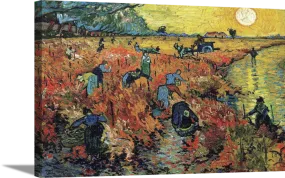 Red Vineyards | Vincent Van Gogh Masters Classic Art in Gallery Wrapped Canvas | Various Sizes