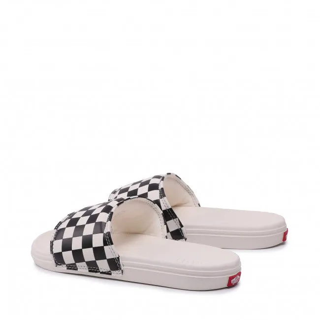 Sandalia La Costa Slide-On Checkerboard Black/Marshmallow