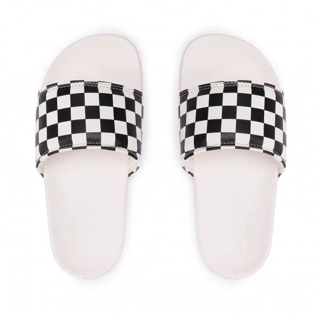 Sandalia La Costa Slide-On Checkerboard Black/Marshmallow