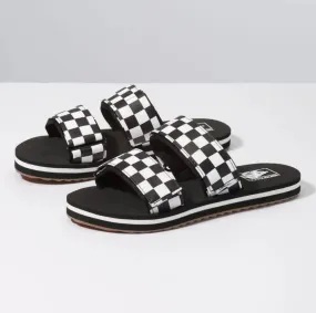 Sandalias Cayucas Slide Checkerboard Black/Marshmallow