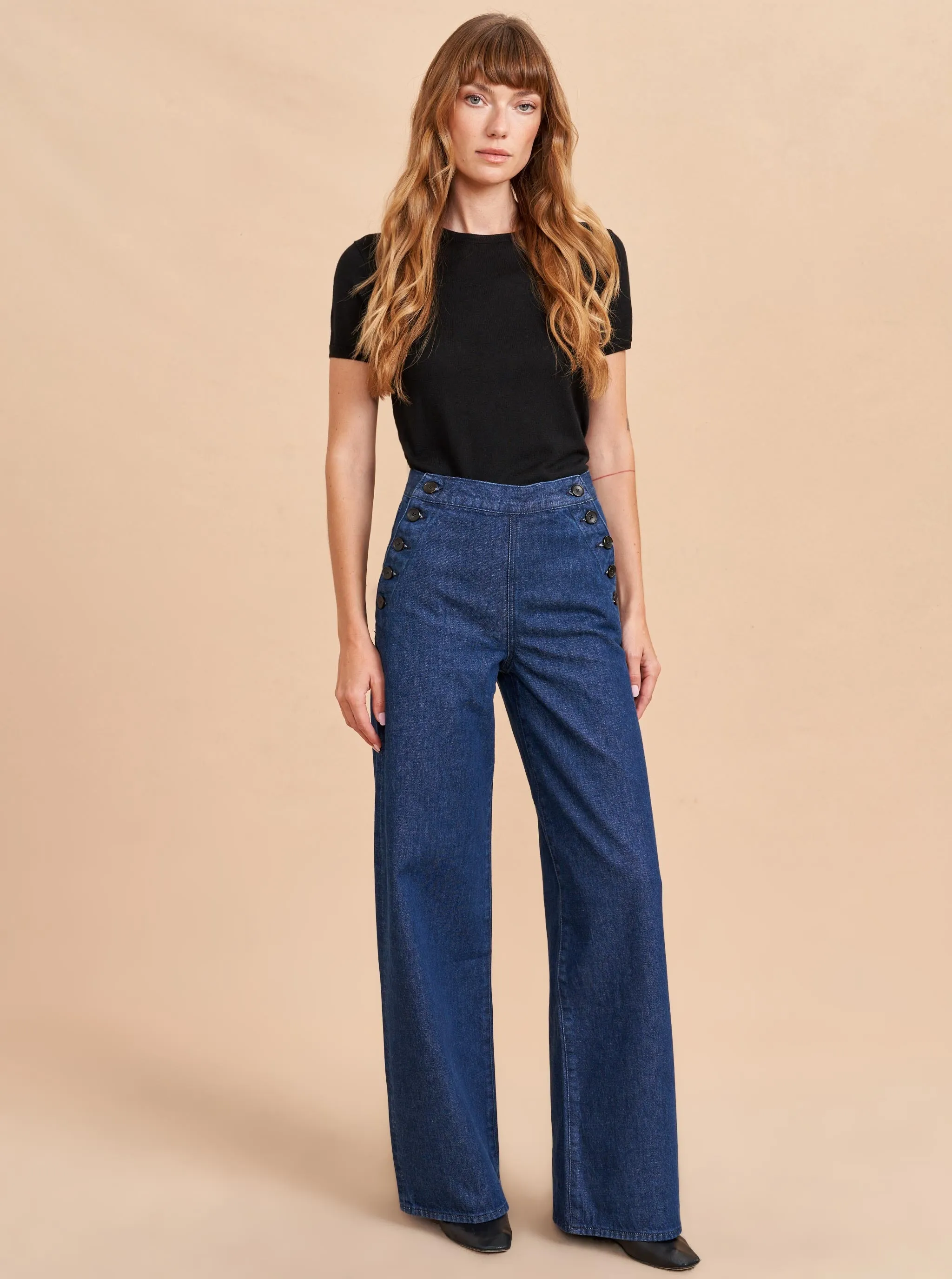 Saylor High-Rise Wide-Leg Jean