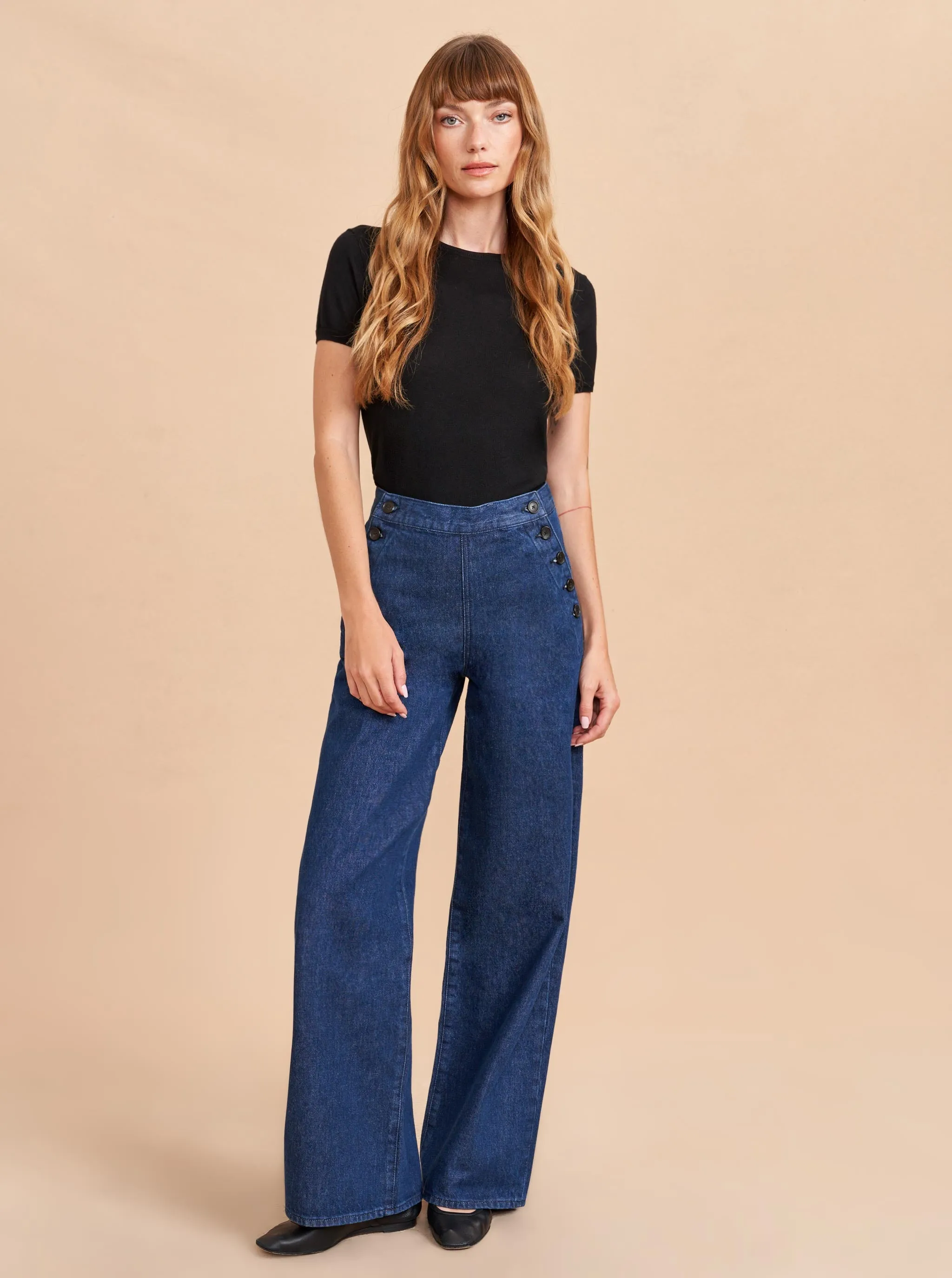 Saylor High-Rise Wide-Leg Jean