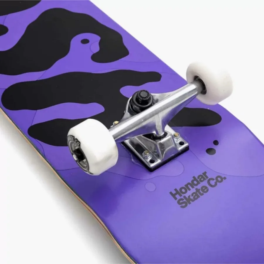 Skate Completo Hondar iniciante Serie Goop Amarelo Roxo