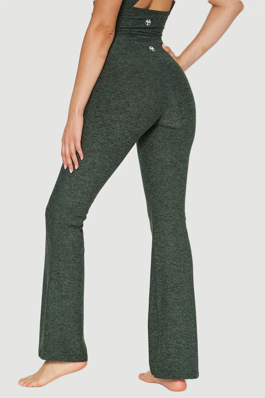 Soft Heather Jersey Flare Leggings