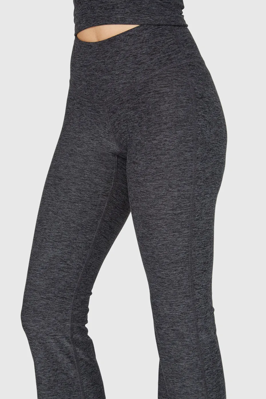 Soft Heather Jersey Flare Leggings