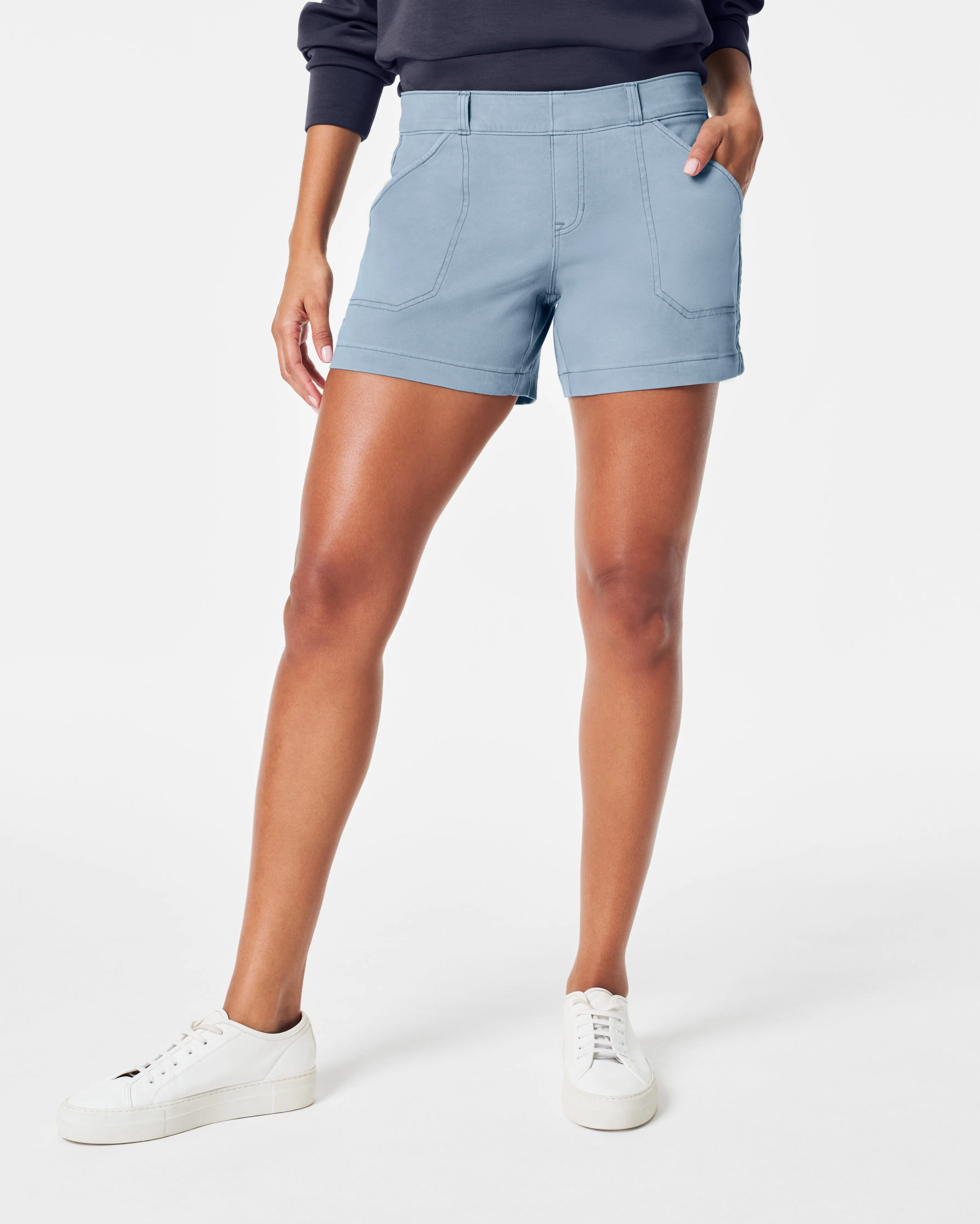 Stretch Twill Shorts, 4"