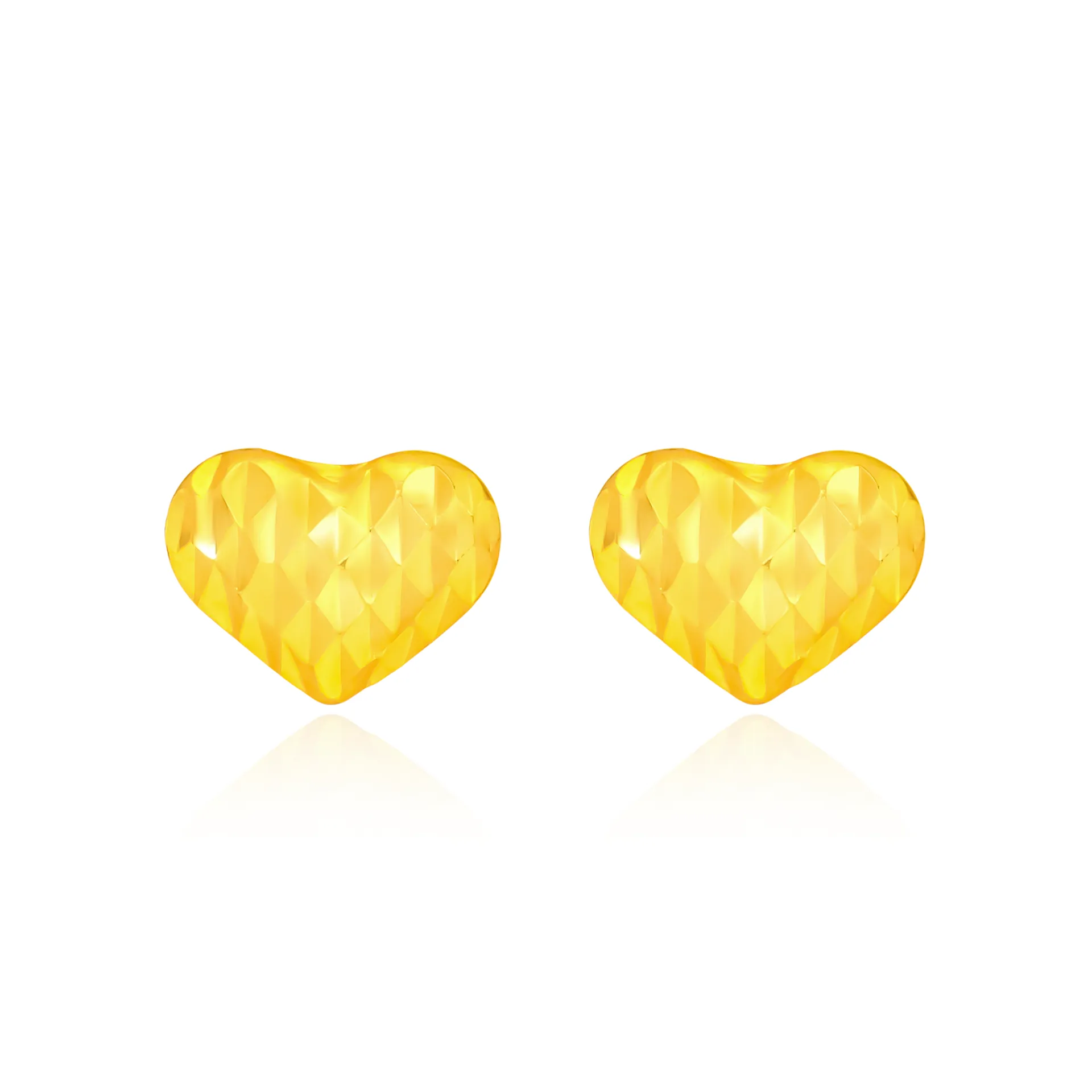 TAKA Jewellery 916 Gold Earrings Heart