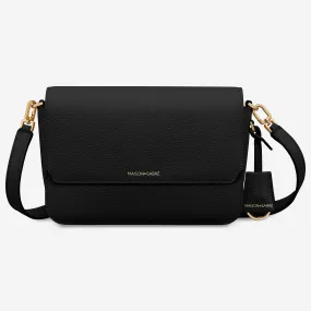 The Medium Flap Bag - Black Caviar