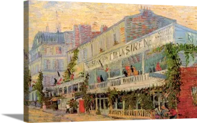 The Restaurant de la Sirène at Asnières | Vincent Van Gogh Masters Classic Art in Gallery Wrapped Canvas | Various Sizes