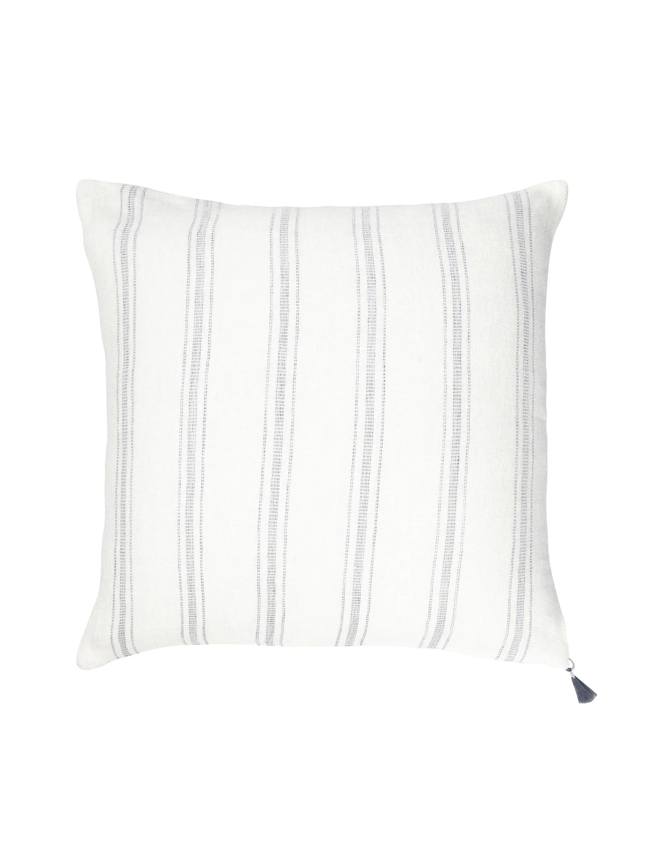 White with Grey Stripes So Soft Linen Pillow-20x20”