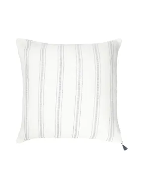 White with Grey Stripes So Soft Linen Pillow-20x20”