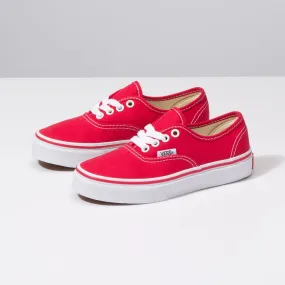 Zapatillas Vans de ninos Authentic - Red/True White